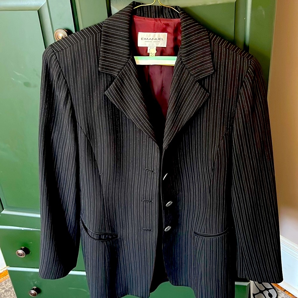 Emanuel Ungaro  striped black jacket